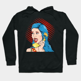 Dial Telephone Pop Art Hoodie